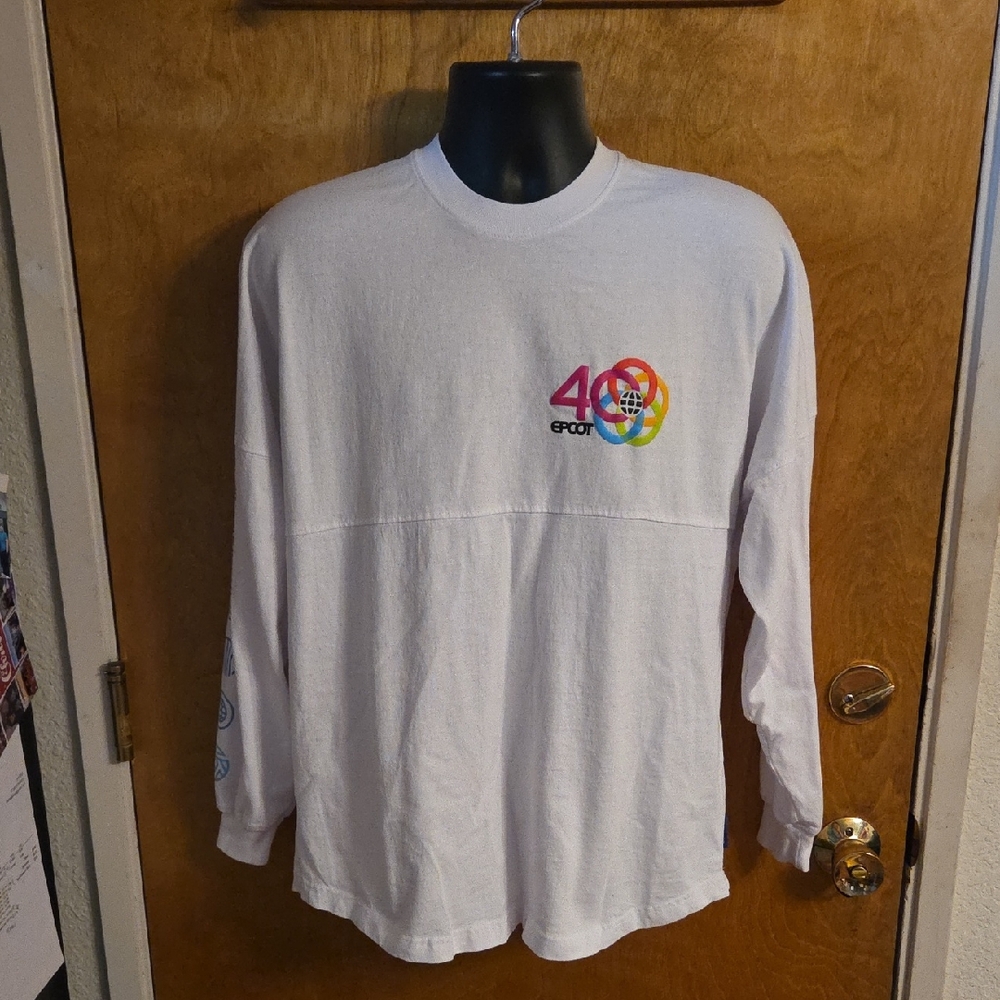 Disney EPCOT 40 Year Of Imagination Rainbow Spirit Jersey Adult Size Medium